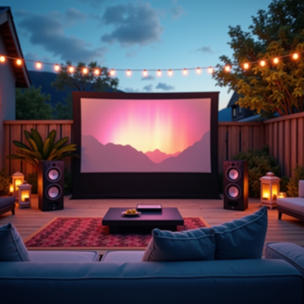 outdoor low latency speakers for projector
